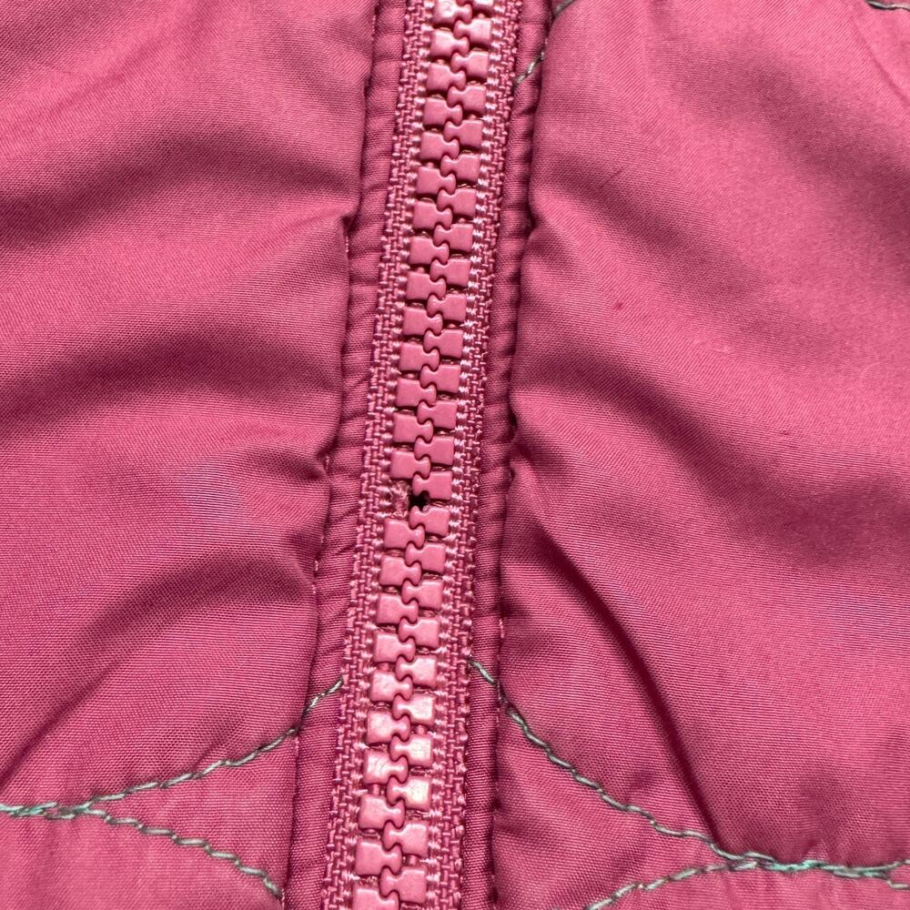 Patagonia Baby Girls Toddler 4T?? Reversible Puff-Ball Hooded Jacket Pink Deer - Picture 7 of 7